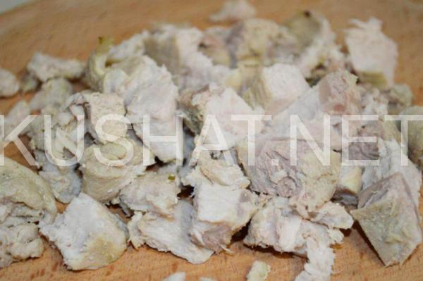 1_салат с киви, курицей и сыром