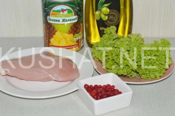 1_салат с курицей и ананасами