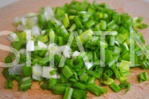 1_салат с ветчиной, горошком и зеленым луком