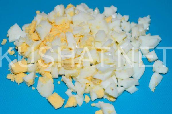 1_салат с ветчиной, кукурузой и огурцом