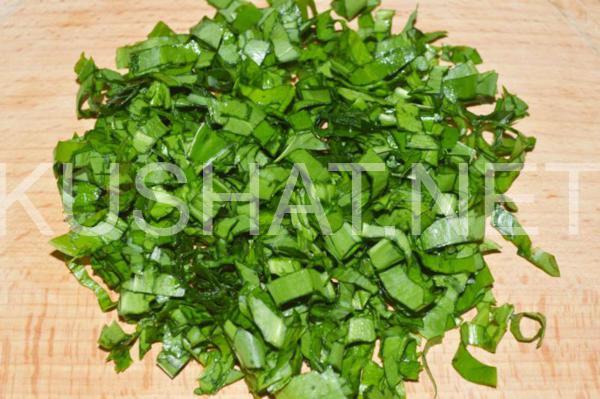 яичница с ветчиной и черемшой 1_яичница с ветчиной и черемшой