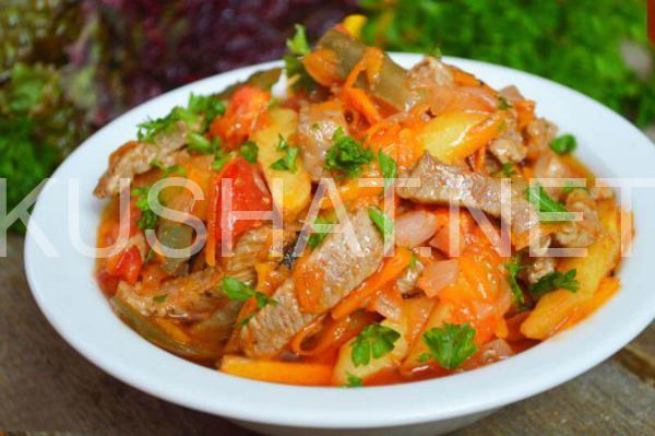 20_азу по-татарски с солеными огурцами