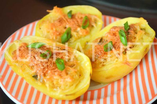 20_картофель, фаршированный салом в духовке