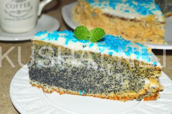 23_маковый торт со сметанным кремом