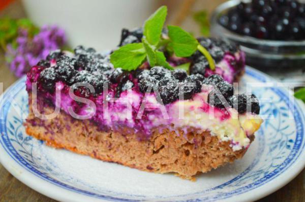 25_пирог с черникой и творогом