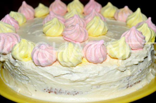 27_бисквитный торт с масляным кремом