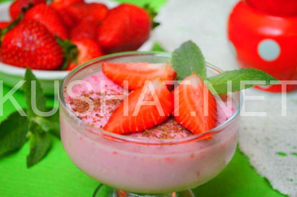 клубничное желе со сметаной 2_клубничное желе со сметаной