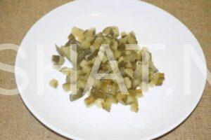 2_салат с ветчиной, кукурузой и маринованными огурцами