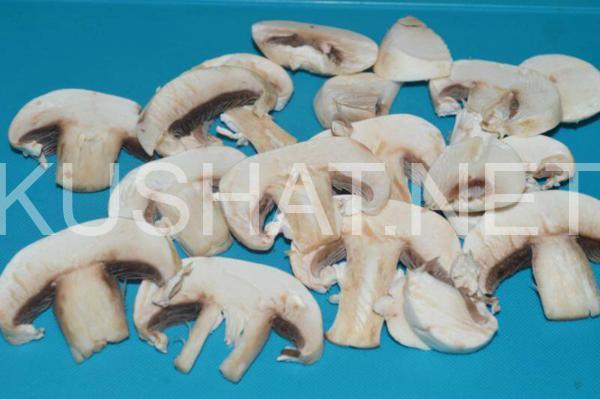 2_теплый салат с рукколой и грибами шампиньонами