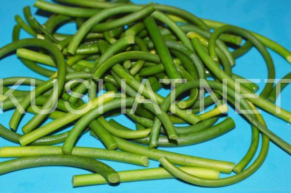 жареные стрелки чеснока 2_жареные стрелки чеснока