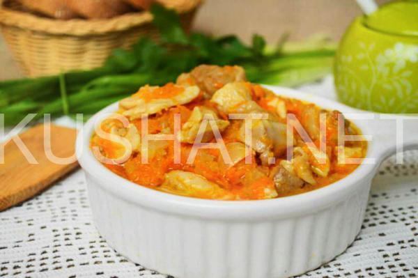 курица, тушенная с луком и морковью 3_курица, тушенная с луком и морковью