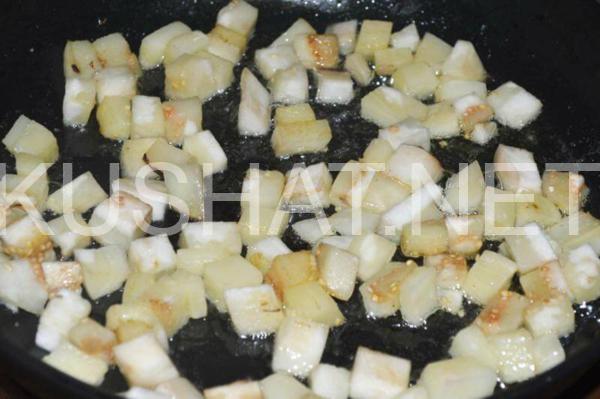 слоеный салат с корейской морковью и баклажанами 3_слоеный салат с корейской морковью и баклажанами