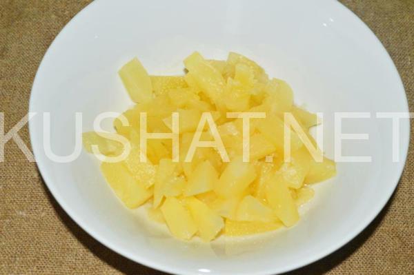 3_слоеный салат с крабовыми палочками и ананасами