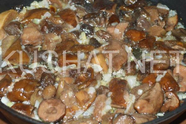 3_слоеный салат со свининой и грибами