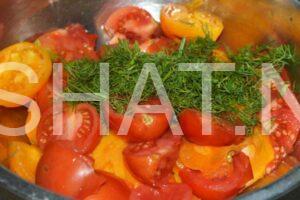 4_салат из помидоров с чесноком и майонезом