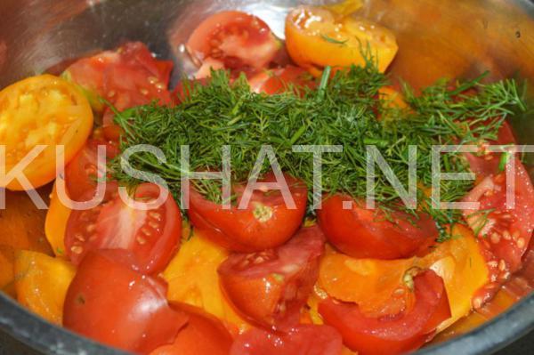 4_салат из помидоров с чесноком и майонезом