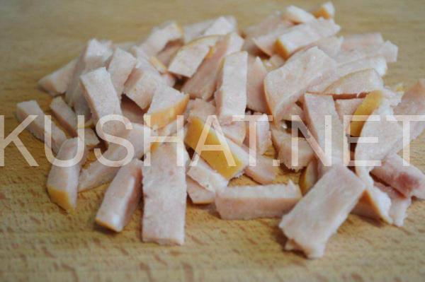 салат с редисом, ветчиной и сухариками 4_салат с редисом, ветчиной и сухариками