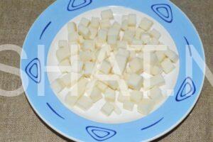 4_салат с ветчиной, ананасами и сыром