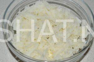 4_слоеный салат с копченой рыбой и картофелем