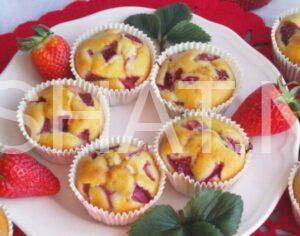 5_маффины с клубникой