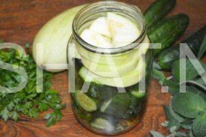 5_маринованные огурцы с кабачками на зиму