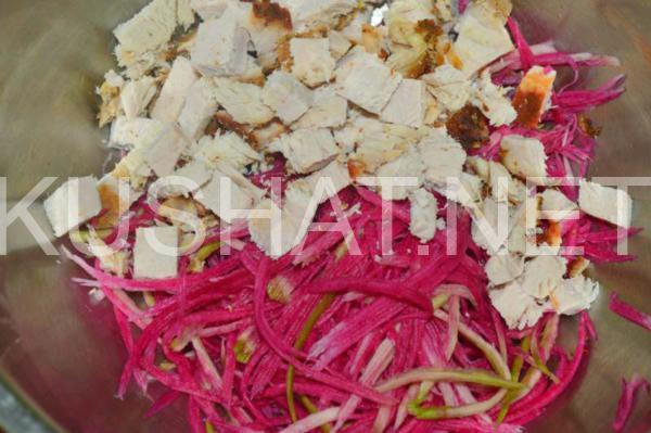 салат из редьки с мясом и луком Узбекистан 5_салат из редьки с мясом и луком Узбекистан