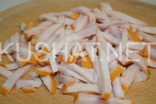 5_салат с грибами, ветчиной и кукурузой