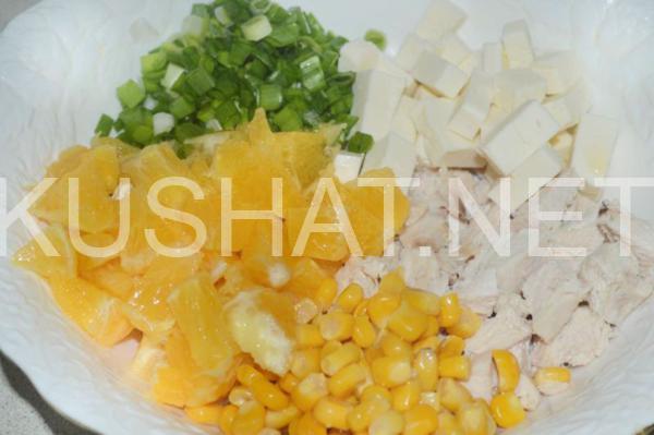 5_салат с курицей, апельсинами и сыром