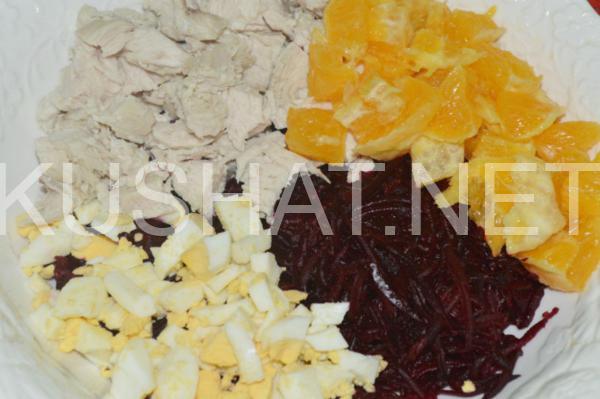 5_салат со свеклой, курицей и апельсинами