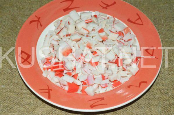 5_слоеный салат с крабовыми палочками и ананасами