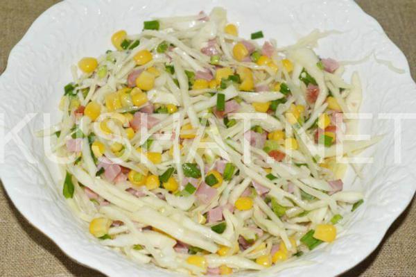 6_салат из капусты с ветчиной и кукурузой