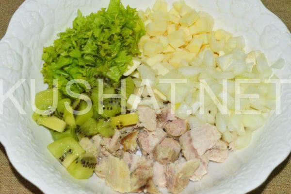 6_салат с киви, курицей и сыром