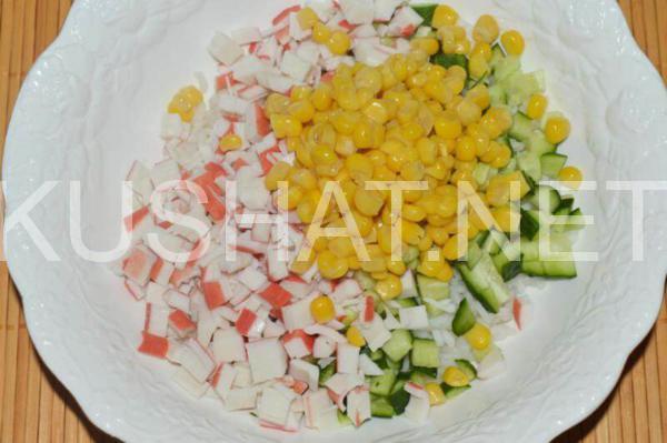 6_салат с крабовыми палочками и рисом