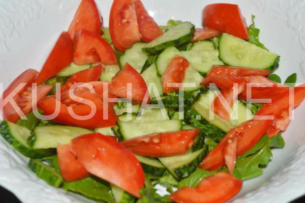 салат с рукколой, курицей и помидорами 6_салат с рукколой, курицей и помидорами
