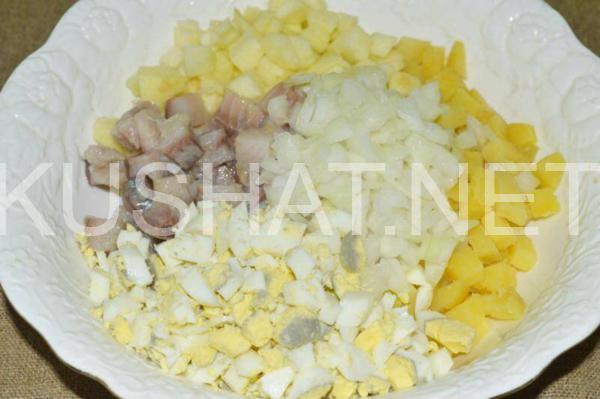 6_салат с селедкой, картофелем и яблоком