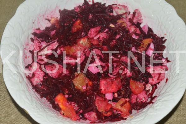 6_салат со свеклой, курицей и апельсинами
