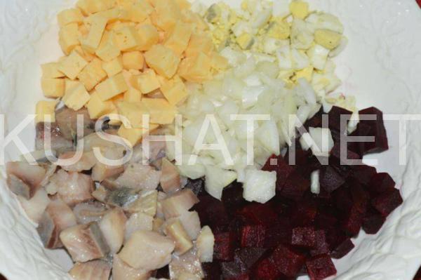 6_салат со свеклой, сельдью и сыром