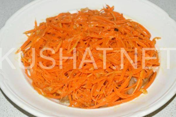 слоеный салат с корейской морковью и баклажанами 6_слоеный салат с корейской морковью и баклажанами