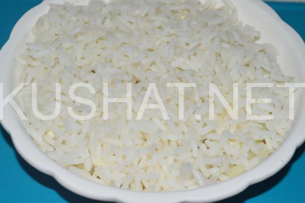 6_слоеный салат с сардиной и рисом