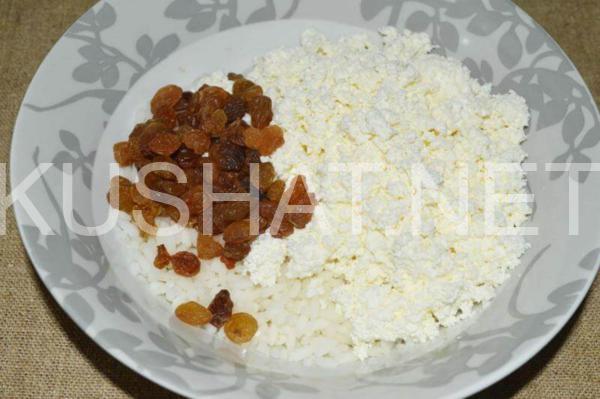 6_творожная запеканка с рисом и изюмом
