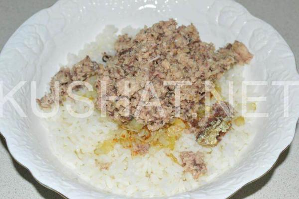 вафельные трубочки, фаршированные рисом и сардинами 6_вафельные трубочки, фаршированные рисом и сардинами