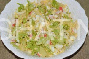 7_крабовый салат с ананасами и сыром