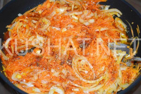 7_минтай в духовке с морковью и луком