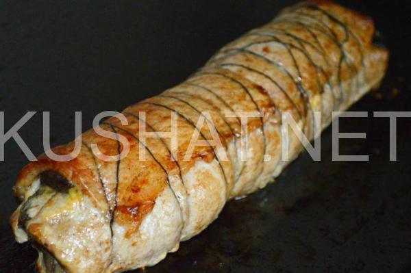 мясной рулет из свинины с грибами 7_мясной рулет из свинины с грибами