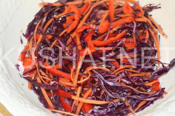 салат из краснокочанной капусты с морковью и перцем 7_салат из краснокочанной капусты с морковью и перцем