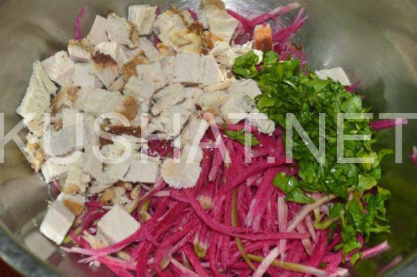 салат из редьки с мясом и луком Узбекистан 7_салат из редьки с мясом и луком Узбекистан