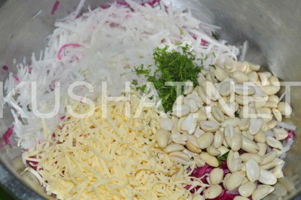 салат из редьки с сыром и орехами 7_салат из редьки с сыром и орехами