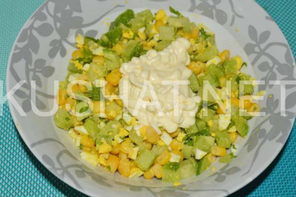 салат из зеленой редьки с кукурузой 7_салат из зеленой редьки с кукурузой