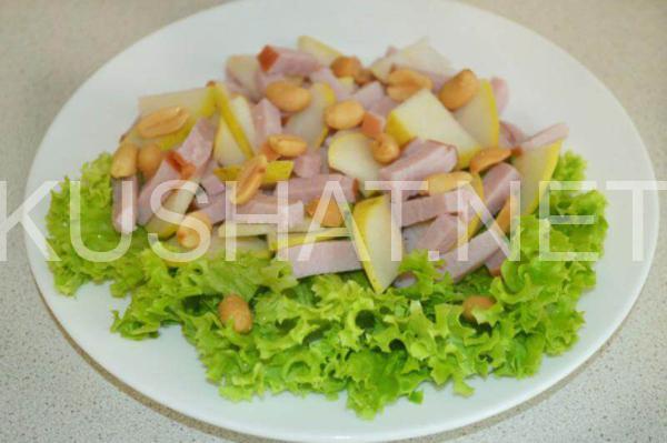 7_салат с грушей, ветчиной и сыром