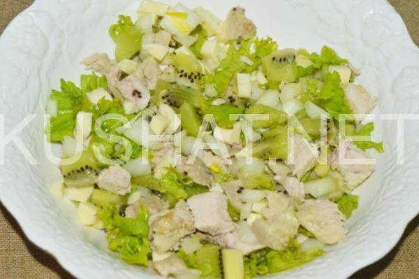 7_салат с киви, курицей и сыром